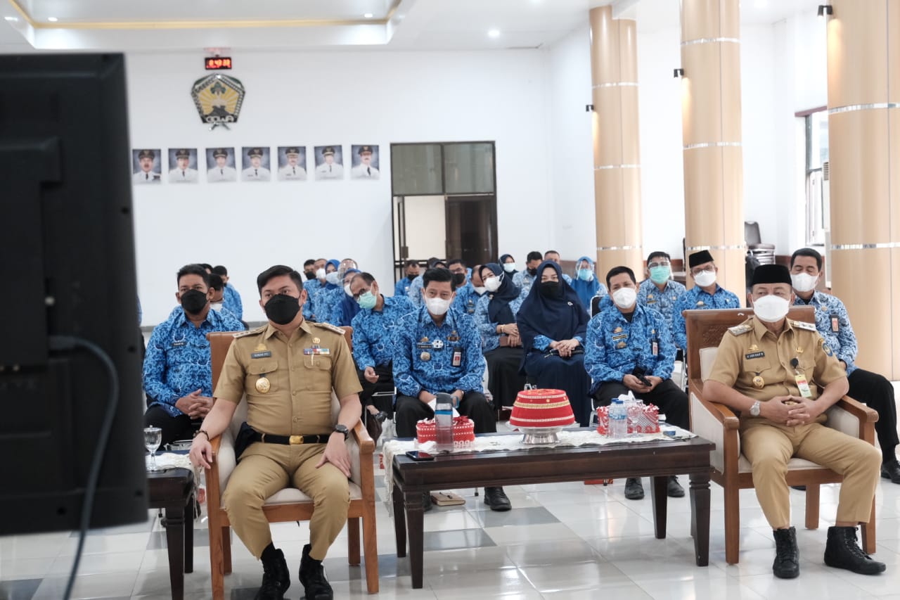 Bupati dan Wabup Gowa Bersama Jajaran Ikuti Pengarahan Umum Plt Gubernur Sulsel